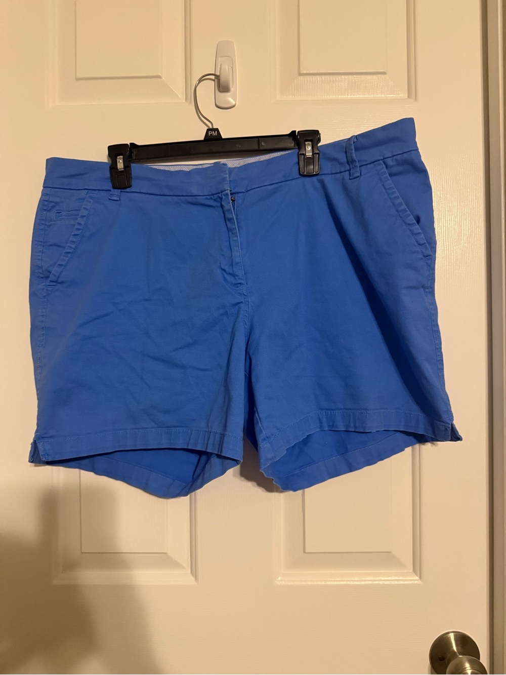Crown & Ivy Royal Blue Stretch Chino Shorts Size 18W